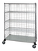 Thumbnail image #1 for Quantum Five-Shelf Mobile Wire Enclosed Cart, 48 x 24 x 80 Inches, 1200 lb Capacity