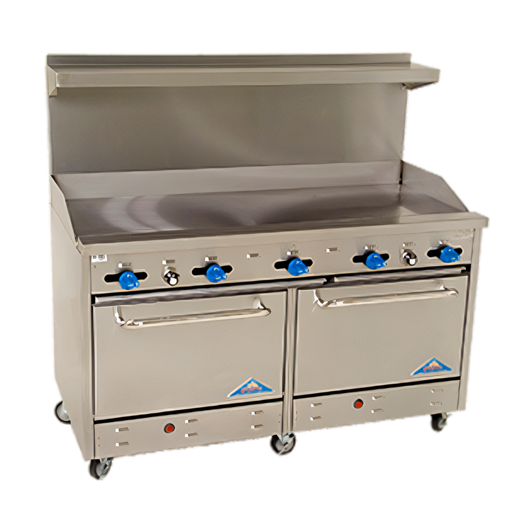 Product image #1 for Comstock-Castle 2F330-72 72-Inch Commercial Gas Range with Griddle and 2 Ovens
