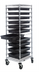 Thumbnail image #1 for Quantum Conductive Mobile Bin Cart with 11 Black Dividable Grid Containers, 21 x 24 x 69 Inches