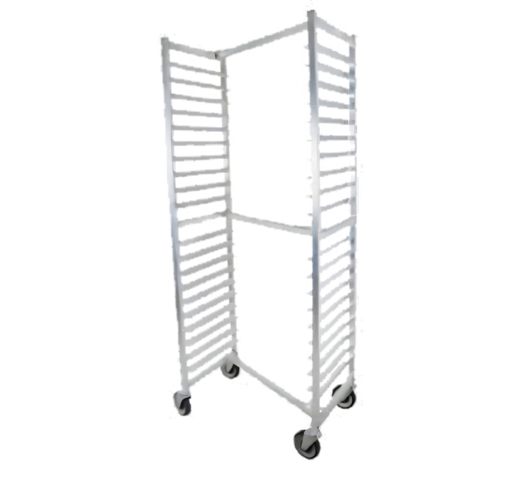 Product image #1 for John Boos Mobile Nesting Aluminum Bun Pan Rack, 20 Pan Capacity, Side Loading
