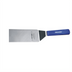 Thumbnail image #1 for Dexter Russell Cool Blue Sani-Safe 8 x 3 Inch Solid Square-End Grill Turner with Blue Polypropylene Handle