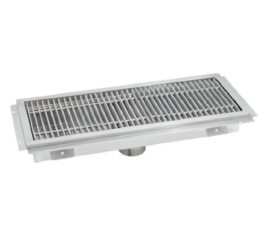 Product image #1 for Advance Tabco 120-Inch x 18-Inch Stainless Steel Floor Trough with Subway-Style Grating