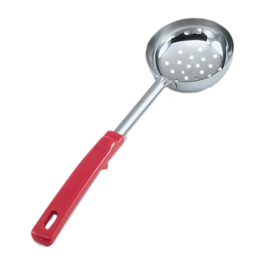 Product image #1 for Vollrath Spoodle 8 oz Perforated Portion Control Serving Spoon with Orange Grip 'N Serv Handle