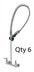 Thumbnail image #1 for T&S EasyInstall 8-Inch Centers Wall-Mount Spring-Action Pre-Rinse Unit