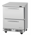 Thumbnail image #1 for Turbo Air PRO Series Front-Breathing 1-Section Undercounter Refrigerator with 2 Drawers, 6.5 Cu. Ft.