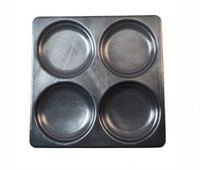 Prática 4-Cavity Nonstick Egg Pan for Speed Ovens