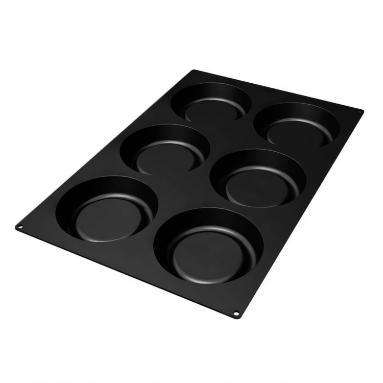 Product image #1 for Silikomart 6-Cavity Flexible Non-Stick Silicone Tart Mold