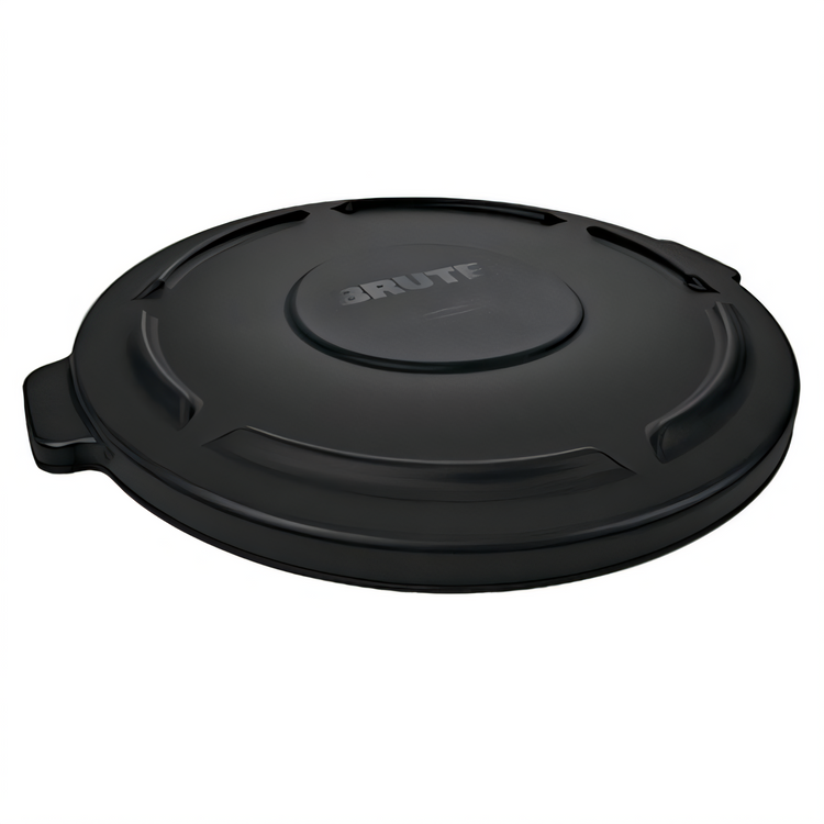 Product image #1 for Rubbermaid Commercial Executive BRUTE 32-Gallon Trash Can Lid with Built-In Handles, Black