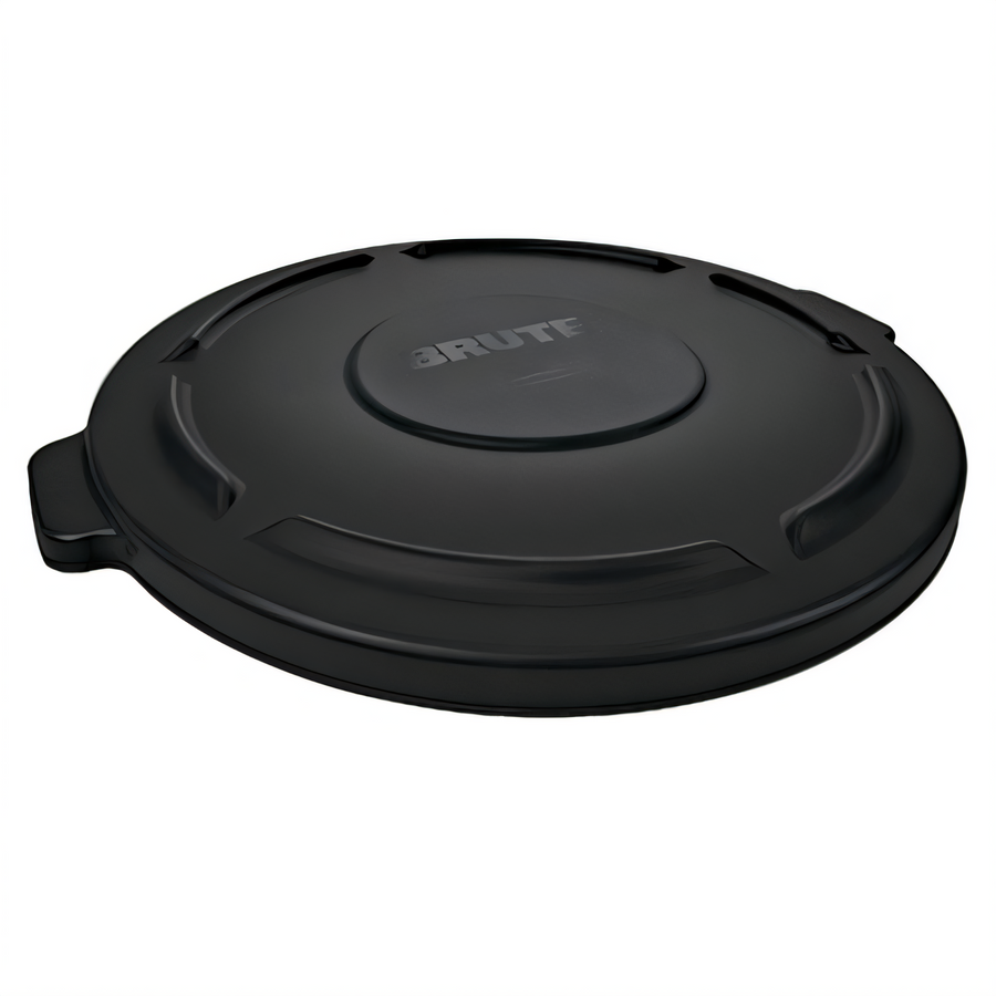 Product image #1 for Rubbermaid Commercial Executive BRUTE 32-Gallon Trash Can Lid with Built-In Handles, Black
