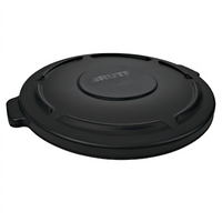 Rubbermaid Commercial Executive BRUTE 32-Gallon Trash Can Lid with Built-In Handles, Black