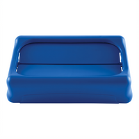Rubbermaid Slim Jim Blue Plastic Swing Lid for 15/23 Gallon Containers