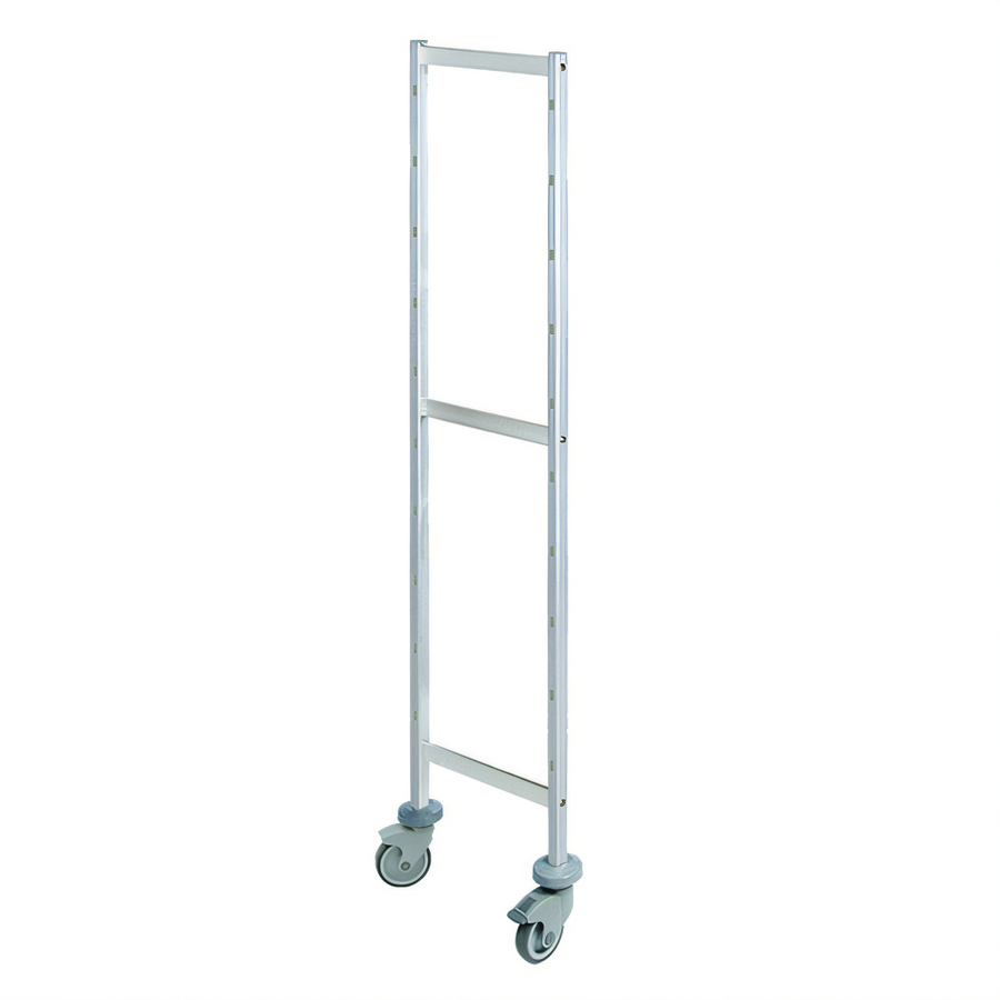 Product image #1 for Fermod Fermostock 64 Inch High x 22 Inch Deep Mobile Shelving Upright, Anodized Aluminum