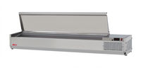 Turbo Air E-Line 72-Inch Countertop Salad Table, 9 x 1/4 Size Pan Capacity, Self-Contained Refrigeration