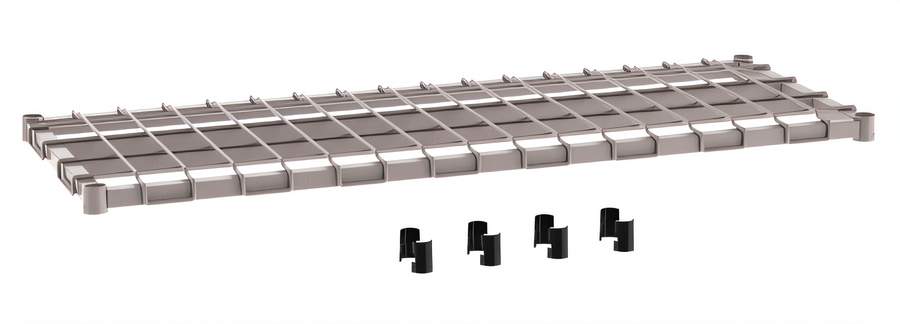 Product image #1 for Metro Super Erecta 48 Inch W x 18 Inch D Wire Deck Dunnage Shelf, Gray Epoxy-Coated with Microban