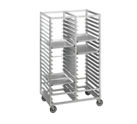 Channel Manufacturing 420A Standard Series Double-Section Aluminum Cafeteria Tray Rack, 60-Tray Capacity, 18 x 26 Inch Trays, 70-Inch High
