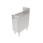 Thumbnail image #1 for Perlick Corporation Top Shelf TSF12SC 12-Inch Stainless Steel Freestanding Underbar Storage Cabinet with Pitched Drainboard Top and Adjustable Shelf