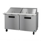 Thumbnail image #1 for Hoshizaki Steelheart SR60B-24M Two-Section 60-Inch Mega Top Refrigerated Prep Table, 24-Pan, Stainless Steel, Front-Breathing