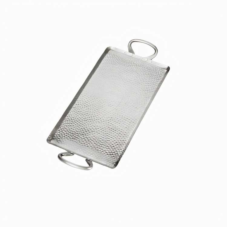 Product image #1 for American Metalcraft G21 Small Rectangular Stainless Steel Griddle Plate, 21-3/4 x 9 x 1-1/2 Inches, Hammered Finish