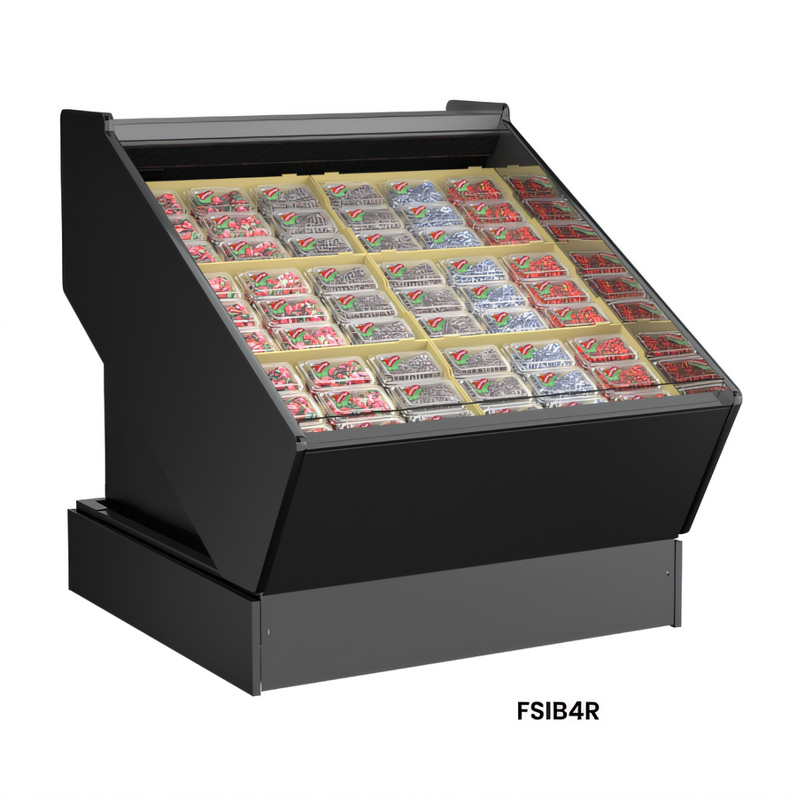 Product image #1 for Structural Concepts Oasis FSIB4R Open-Front Refrigerated Self-Service Produce Case, Remote DX, 50-7/8 Inch Wide