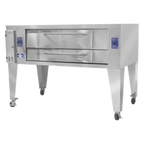 Thumbnail image #1 for Bakers Pride Super Deck Series Y-600 Gas Pizza Deck Oven, 1 Deck, 60" x 36" FibraMent Stone Hearth, Stainless Steel