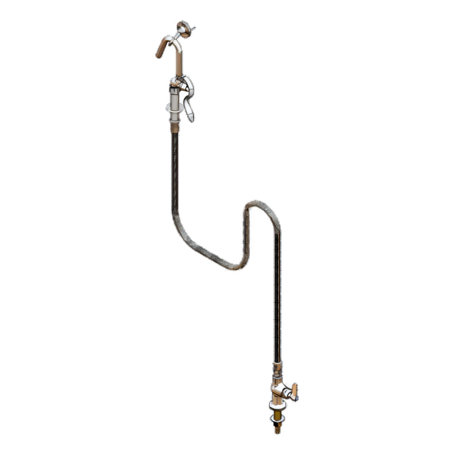 Product image #1 for T&S Brass Single-Hole Deck-Mount Pantry Faucet Base with Hook Nozzle and 68-Inch Hose