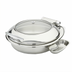 Thumbnail image #1 for Evolution Round Induction-Ready Chafer with Slow-Release Glass Lid, 7 Quart