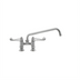 Thumbnail image #1 for equip 4-Inch Deck Mount Mixing Faucet with 10-Inch Swing Nozzle and Wrist Handles