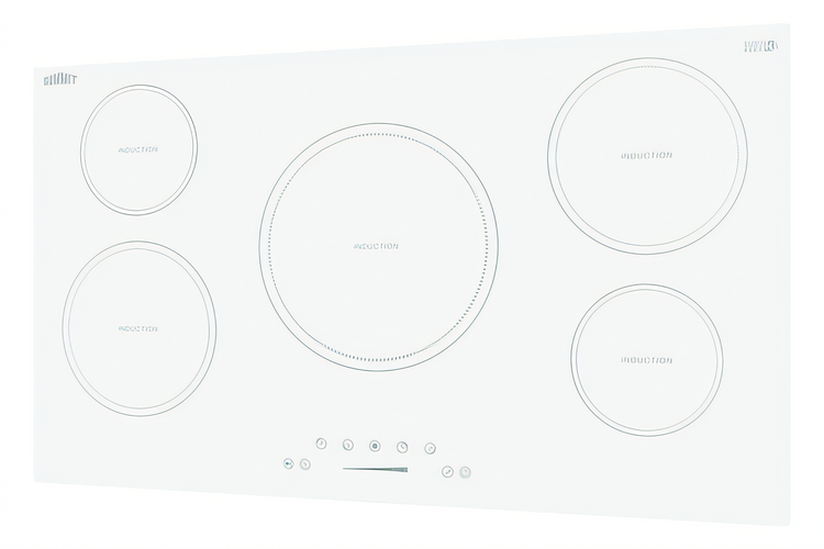 Product image #1 for Summit Commercial 36-Inch White 5-Burner Drop-In Induction Cooktop