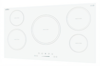 Summit Commercial 36-Inch White 5-Burner Drop-In Induction Cooktop