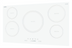 Thumbnail image #1 for Summit Commercial 36-Inch White 5-Burner Drop-In Induction Cooktop