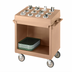 Thumbnail image #2 for Cambro Tray & Dish Cart with Detachable 12-Compartment Cutlery Rack and Vinyl Cover