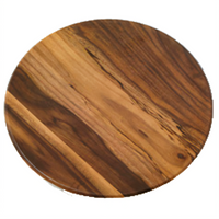 Naturals Round Acacia Melamine Serving Board, 13-1/2 Inch Diameter