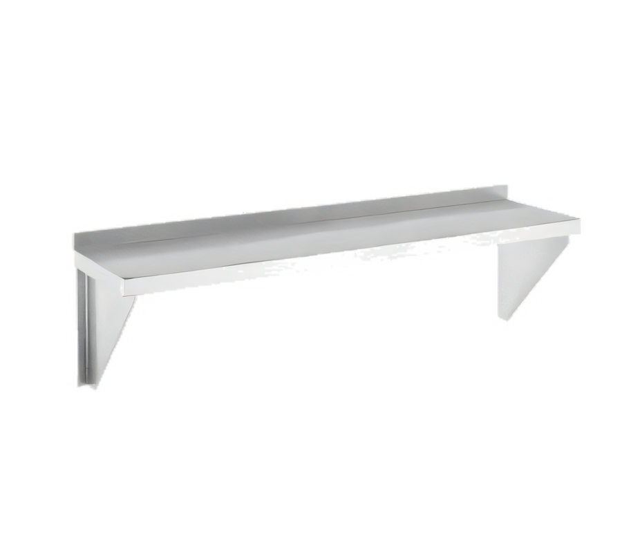 Product image #1 for Channel Manufacturing Solid Knock-Down Stainless Steel Wall Shelf, 36 x 12 Inches