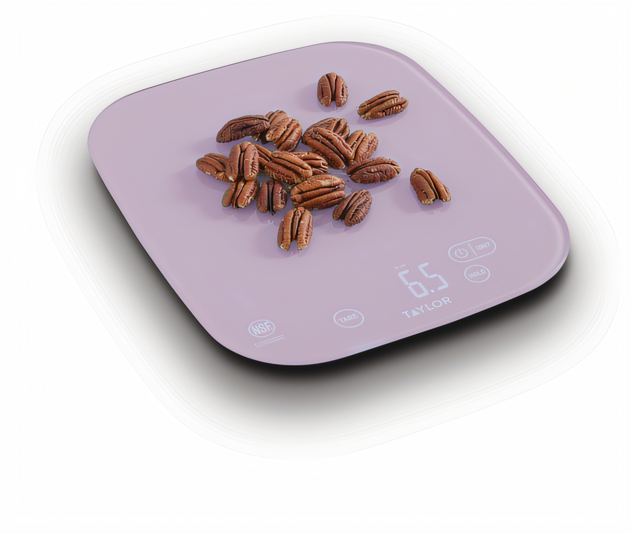Product image #1 for Taylor Precision Waterproof Digital Portion Control Food Scale, 30 lb, Purple Allergen, Square Platform