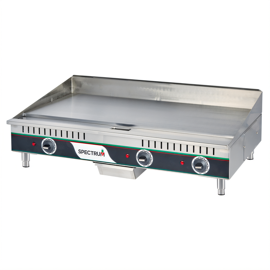 Product image #1 for Spectrum™ 36-Inch Electric Countertop Griddle, 3 Heat Zones, 208-240V