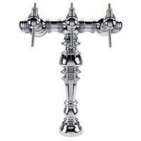 Celine Countertop Air-Cooled Wine Font with 3 Side Pull Faucets