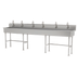 Thumbnail image #1 for Advance Tabco Multiwash 120-Inch 6-Station Freestanding Hand Wash Sink with 6 Electronic Faucets