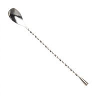 Barfly 11-7/8 Inch Angled Twisted Shaft Bar Spoon