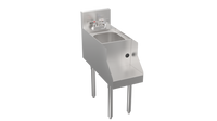 12-Inch Freestanding Underbar Blender Station with Dump Sink and Recessed Blender Shelf