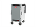 Thumbnail image #1 for Metro HotBlox Narrow 8-Pan Mobile Pass-Thru Insulated Holding Cabinet with Digital Touchscreen and Solid Doors