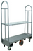 Thumbnail image #1 for Omcan USA Steel Utility Cart with 2 Shelves, 16 x 51 Inches, 1500 lb Capacity