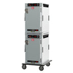 Thumbnail image #1 for Metro HotBlox™ HBCN16-AS-T 16-Pan Dual-Cavity Heated Transport Cabinet, Stacked, Solid Doors, Analog Controls