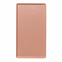 Cambro 12 x 16 Inch Rectangular Low-Profile Blush Fiberglass Dietary Tray
