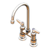 Thumbnail image #1 for T&S Brass 4-Inch Deck Mount Mixing Faucet with 5-3/4-Inch Swivel Gooseneck Spout, 2.2 GPM, Low Lead