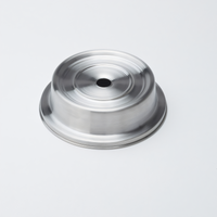 Round Stainless Steel Satin Finish Plate Cover for 6-5/8 Inches to 6-7/8 Inches Plates