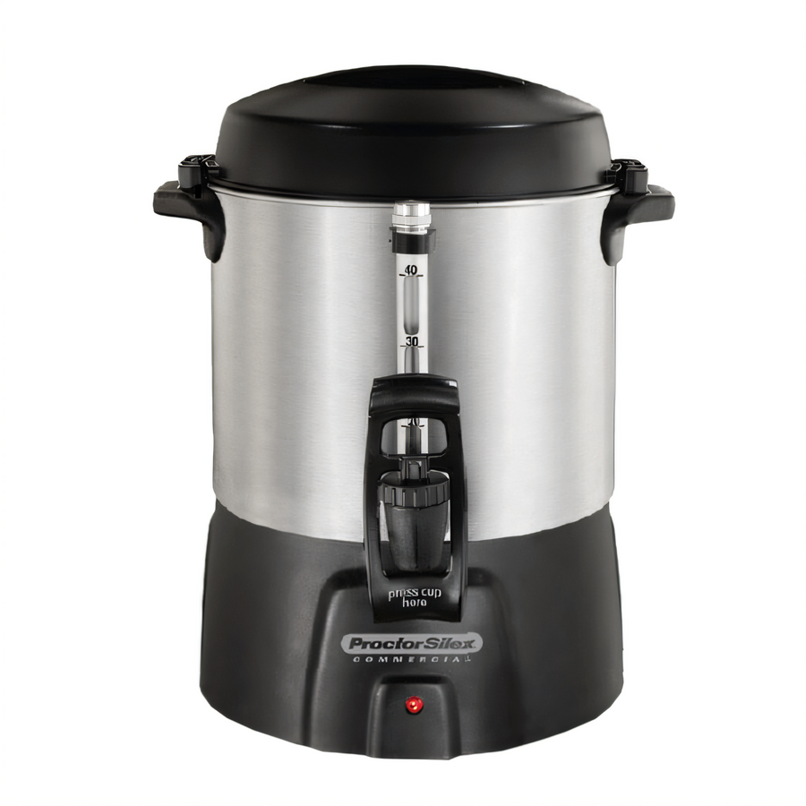Product image #1 for Proctor-Silex Commercial 40-Cup Coffee Urn, Single-Wall Insulated, Brushed Aluminum, 120V