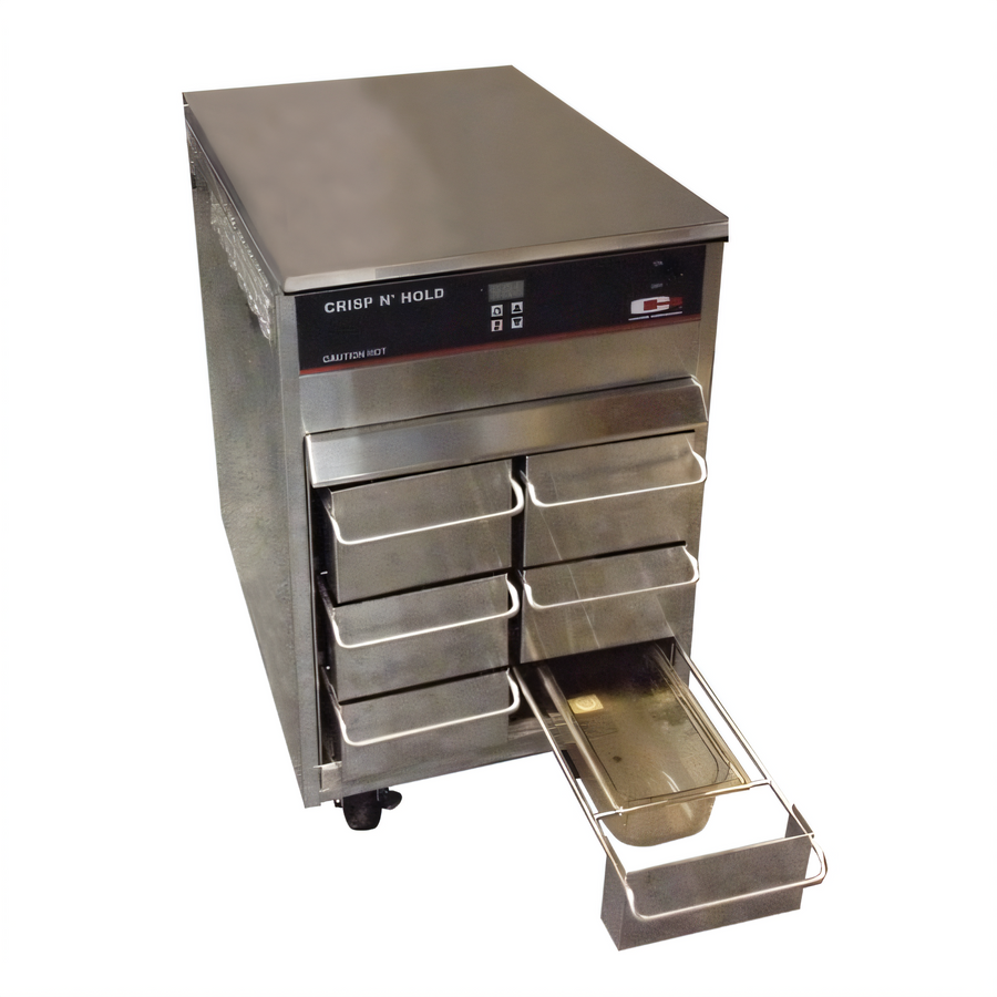 Product image #1 for Vertical Crisp N Hold Heated Air Food Holding Cabinet, Countertop, 6 Half-Size Pan Capacity, 120V