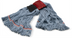 Thumbnail image #1 for Large Looped-End Wet Mop Head with Scrubber, Blue 4-Ply Cotton/Synthetic Blend, 5-Inch Red Band