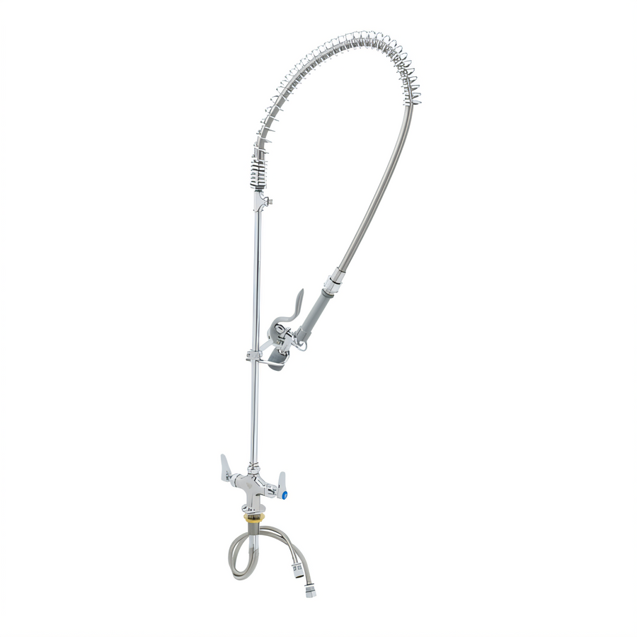 Product image #1 for T&S Brass EasyInstall Single-Hole Deck Mount Pre-Rinse Faucet with 44-Inch Hose and 1.07 GPM Spray Valve