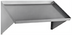 Thumbnail image #1 for Wall-Mounted Slanted Solid Dishtable Rack Shelf, 21 x 21 Inches, Right-Side Drip Tube